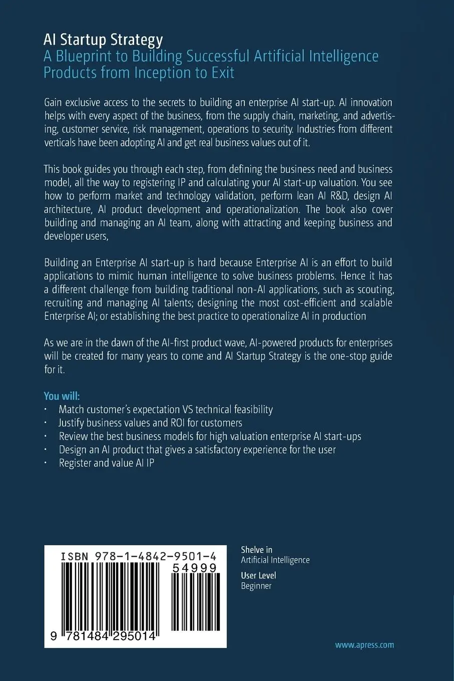 Rückseite: 9781484295014 | AI Startup Strategy | Adhiguna Mahendra | Taschenbuch | xiv | Englisch