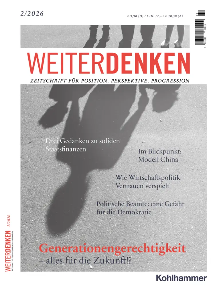 Cover: 9783170475014 | WEITERDENKEN 2/2026 | Hans-Peter Klös (u. a.) | Taschenbuch | 112 S.