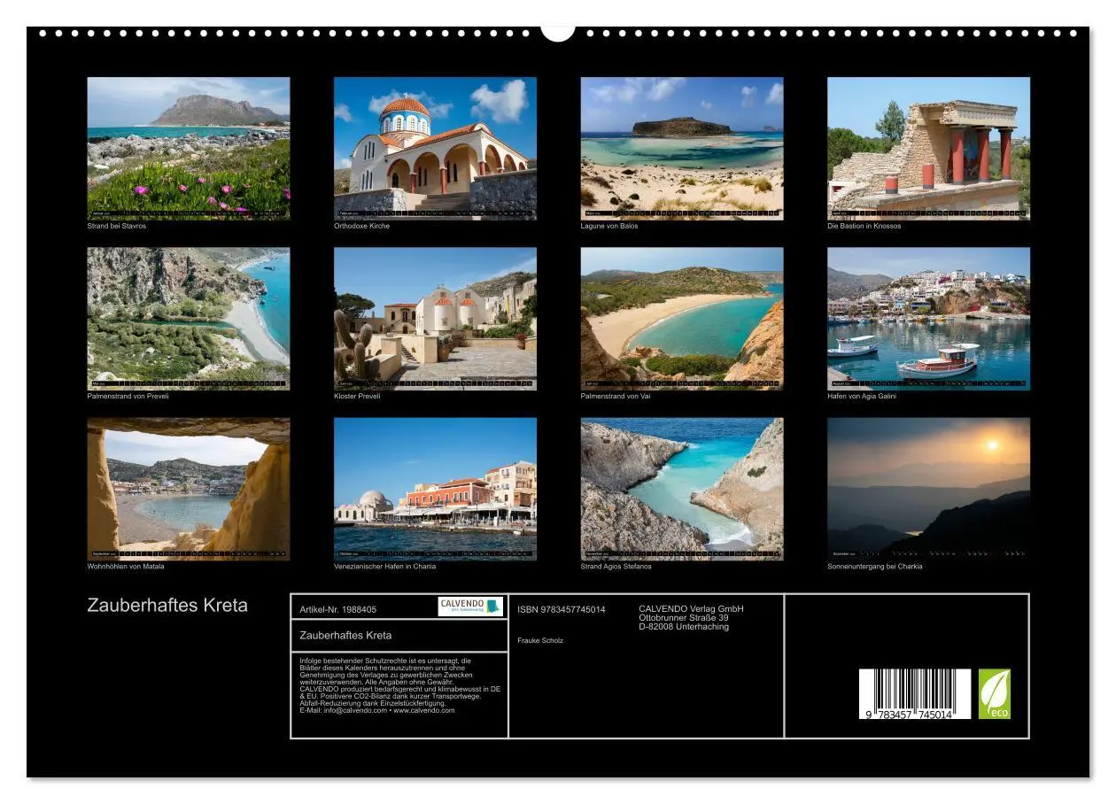 Bild: 9783457745014 | Zauberhaftes Kreta (hochwertiger Premium Wandkalender 2026 DIN A2...