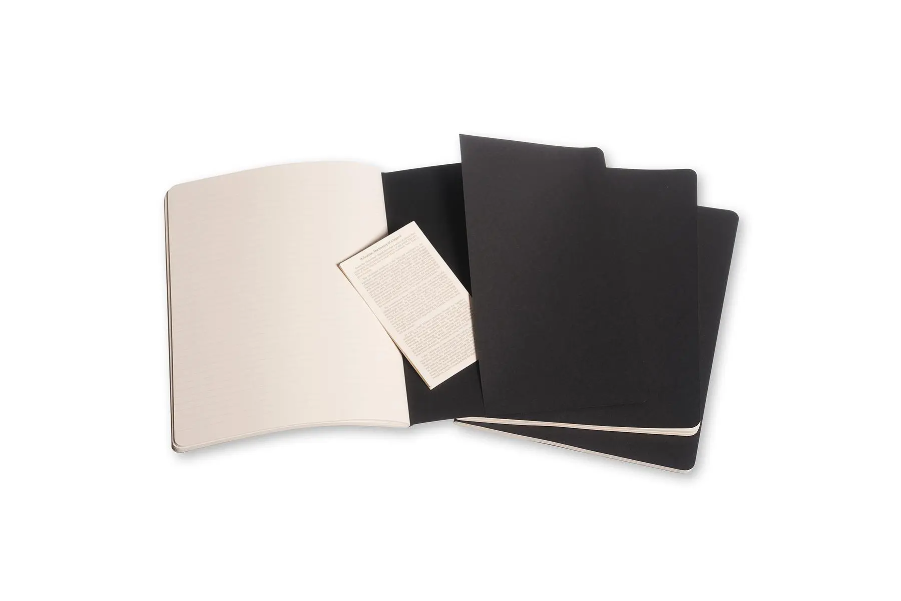 Bild: 9788883705014 | Moleskine Cahier Extra Large liniert schwarz. 3er Pack | Moleskine