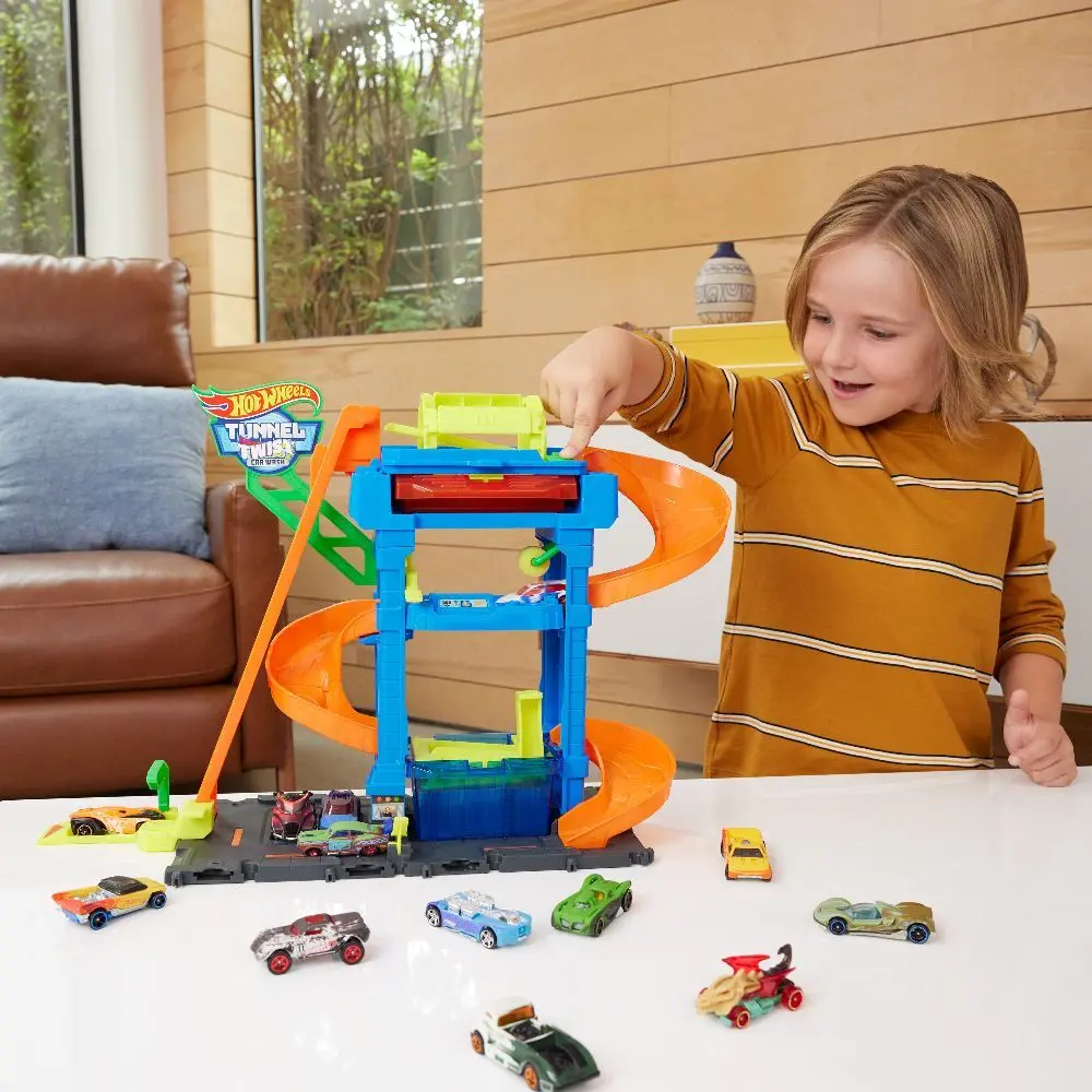Bild: 194735195114 | Hot Wheels City ECL Tunnel Twist Car Wash | Fensterkarton | HTN80