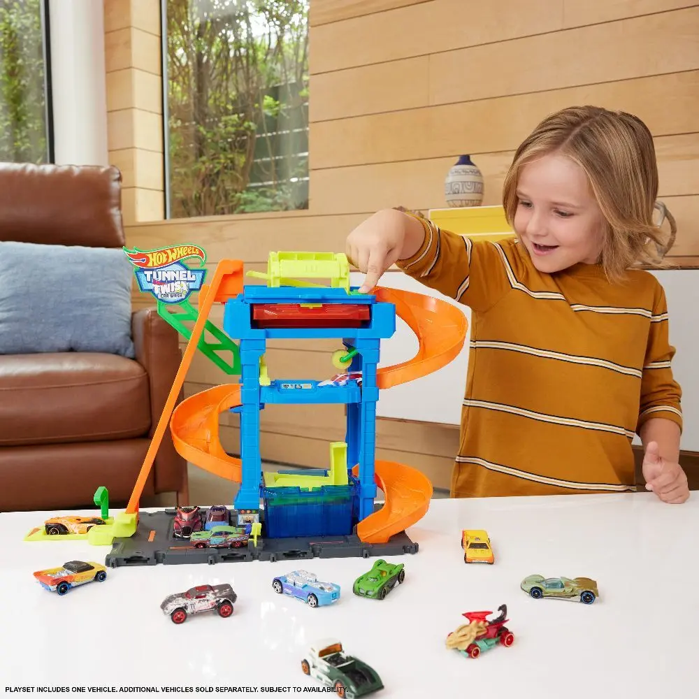 Bild: 194735195114 | Hot Wheels City ECL Tunnel Twist Car Wash | Fensterkarton | HTN80