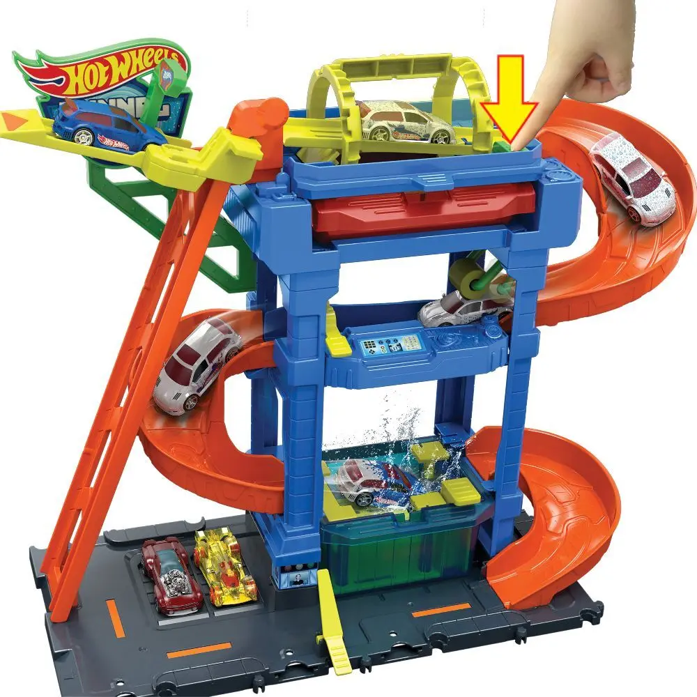 Bild: 194735195114 | Hot Wheels City ECL Tunnel Twist Car Wash | Fensterkarton | HTN80
