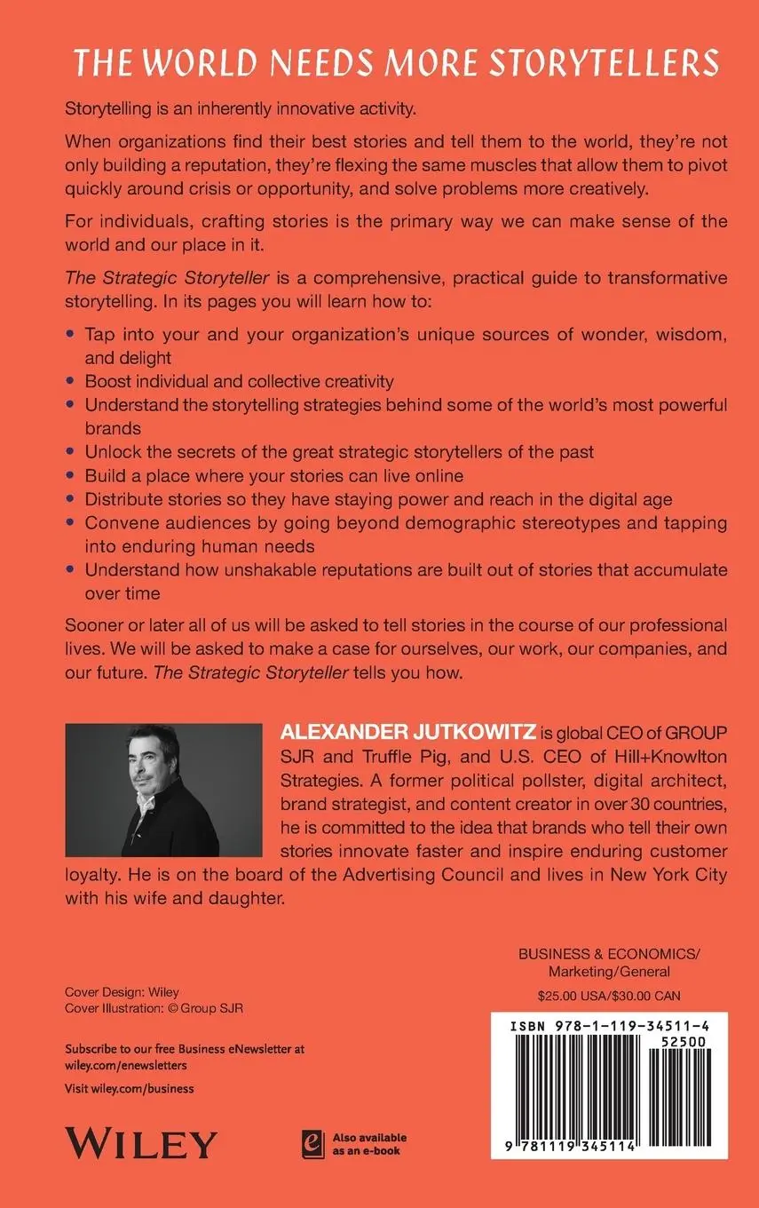 Rückseite: 9781119345114 | The Strategic Storyteller | Alexander Jutkowitz | Buch | 176 S. | 2017