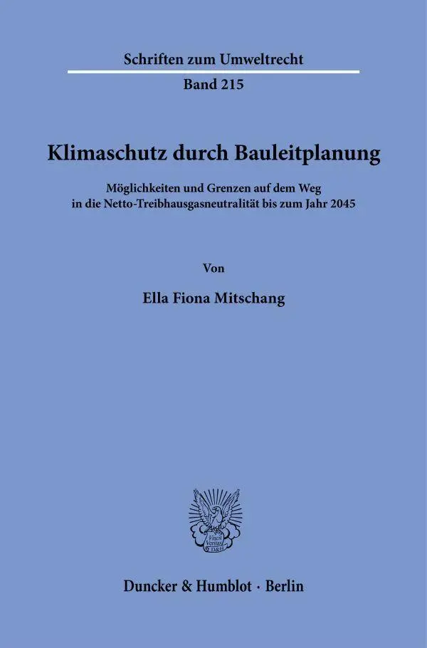 Klimaschutz durch Bauleitplanung