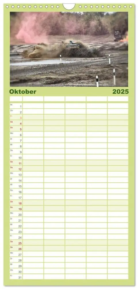 Bild: 9783457115114 | Familienplaner 2025 - Panzerstahl auf der Heide - Das Heer legt...