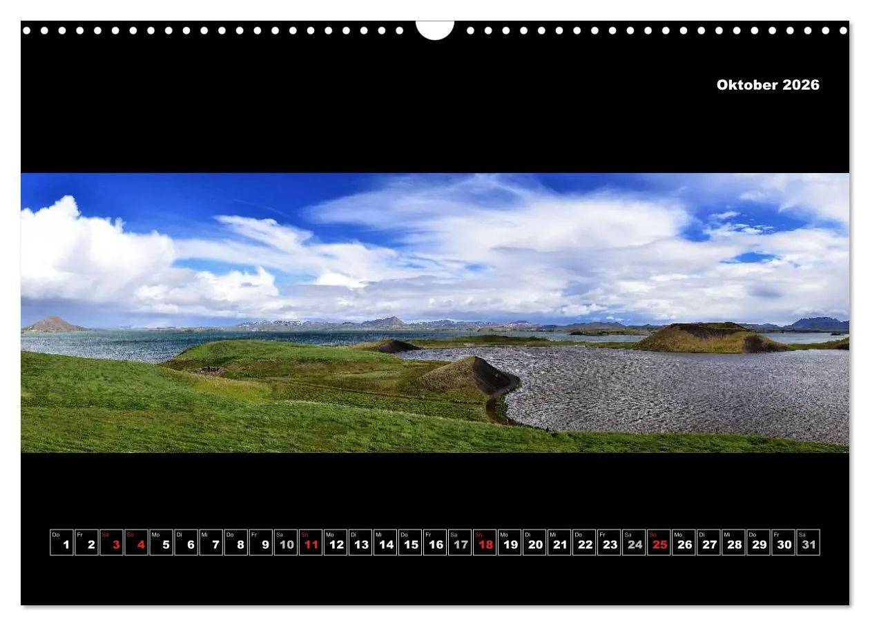 Bild: 9783516135114 | Island 2026 Landschaftspanoramen (Wandkalender 2026 DIN A3 quer),...