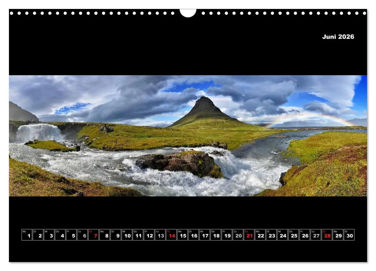 Bild: 9783516135114 | Island 2026 Landschaftspanoramen (Wandkalender 2026 DIN A3 quer),...