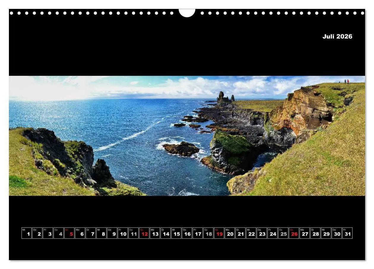 Bild: 9783516135114 | Island 2026 Landschaftspanoramen (Wandkalender 2026 DIN A3 quer),...