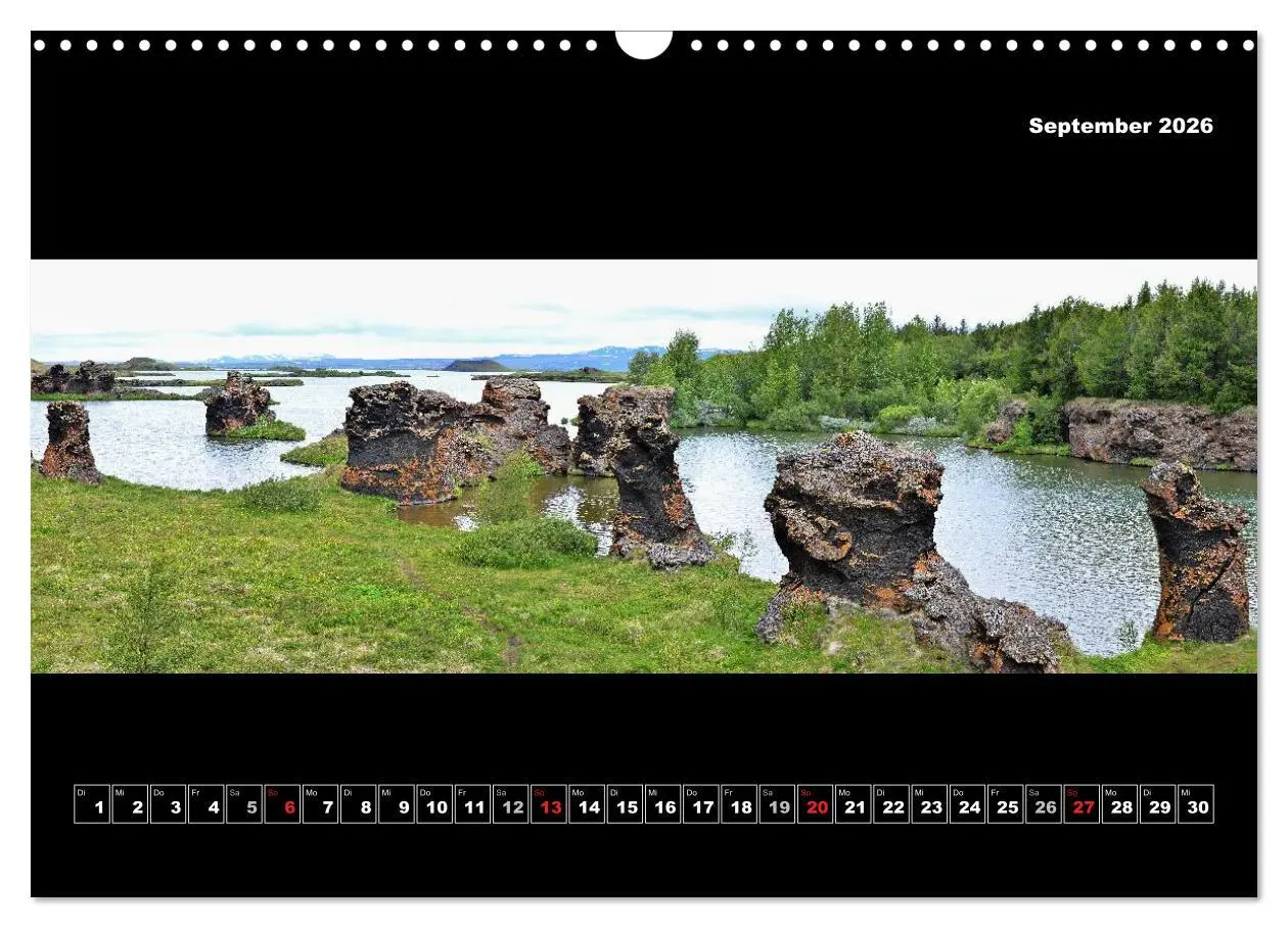 Bild: 9783516135114 | Island 2026 Landschaftspanoramen (Wandkalender 2026 DIN A3 quer),...
