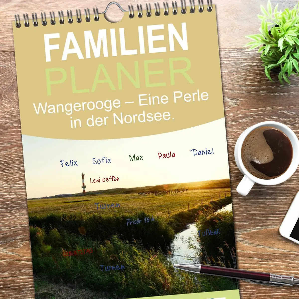 Bild: 9783516515114 | Familienplaner 2026 - Wangerooge - Eine Perle in der Nordsee. mit 5...