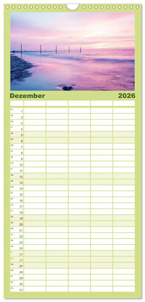 Bild: 9783516515114 | Familienplaner 2026 - Wangerooge - Eine Perle in der Nordsee. mit 5...