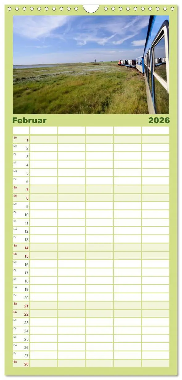 Bild: 9783516515114 | Familienplaner 2026 - Wangerooge - Eine Perle in der Nordsee. mit 5...