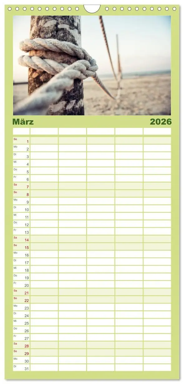 Bild: 9783516515114 | Familienplaner 2026 - Wangerooge - Eine Perle in der Nordsee. mit 5...
