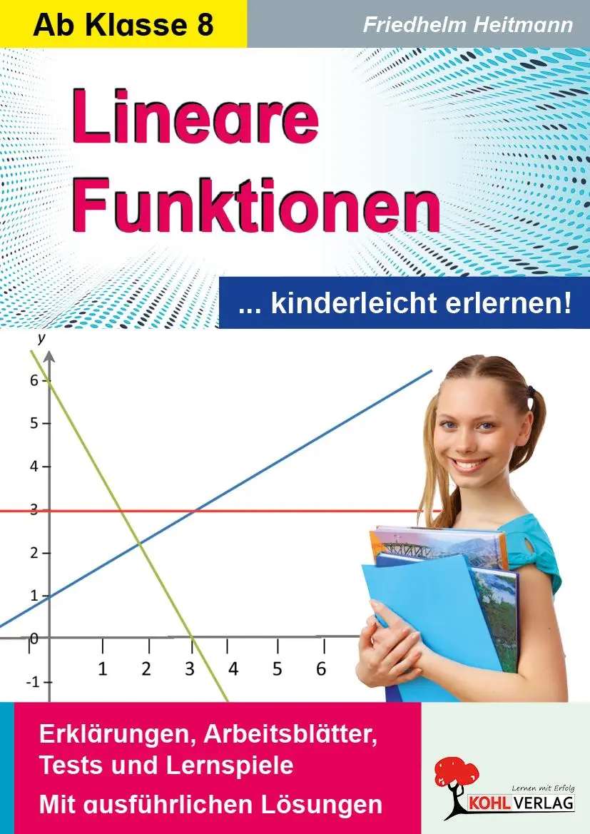 Cover: 9783956865114 | Lineare Funktionen | ... kinderleicht erlernen. Mit Lösungen | Buch Cover: 9783956865114 | Lineare Funktionen | ... kinderleicht erlernen. Mit Lösungen | Buch
