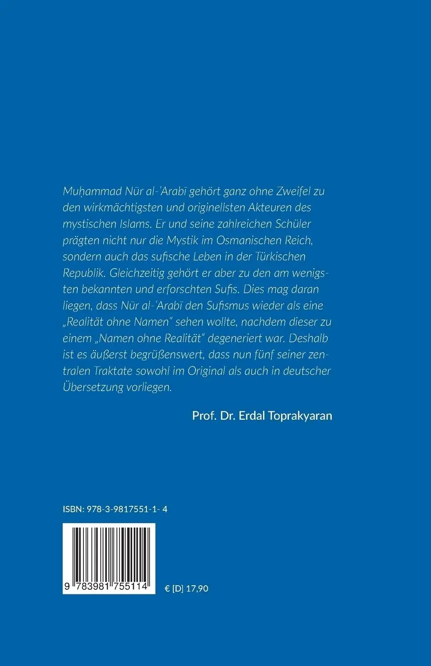 Rückseite: 9783981755114 | Fünf Sufische Traktate | Cüneyd Yildirim | Taschenbuch | 100 S. | 2016