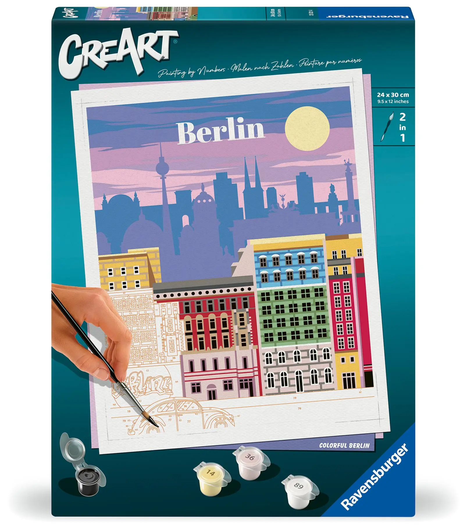 Cover: 4005556255214 | Ravensburger CreArt - Malen nach Zahlen 25521 - Farbenfrohes Berlin...
