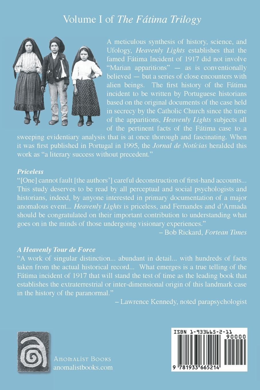 Rückseite: 9781933665214 | HEAVENLY LIGHTS | The Apparitions of Fatima and the UFO Phenomenon