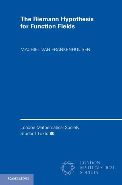 Cover: 9781107685314 | The Riemann Hypothesis for Function Fields | Frankenhuijsen | Buch