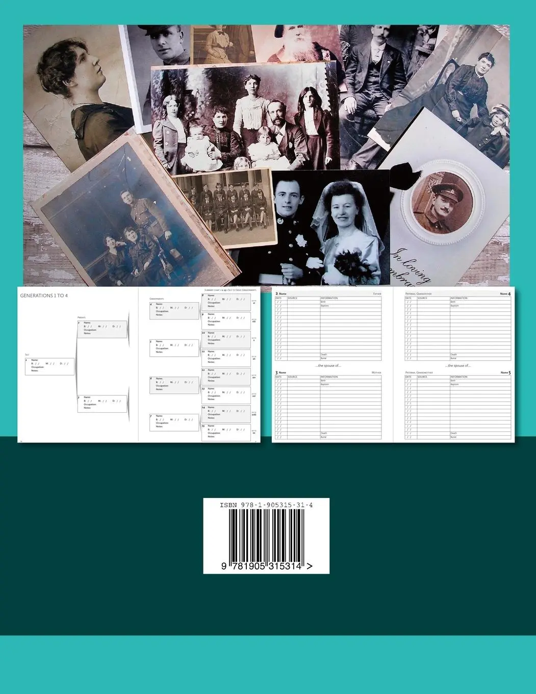 Rückseite: 9781905315314 | Family History Record Book | Heritage Hunter | Taschenbuch | Englisch
