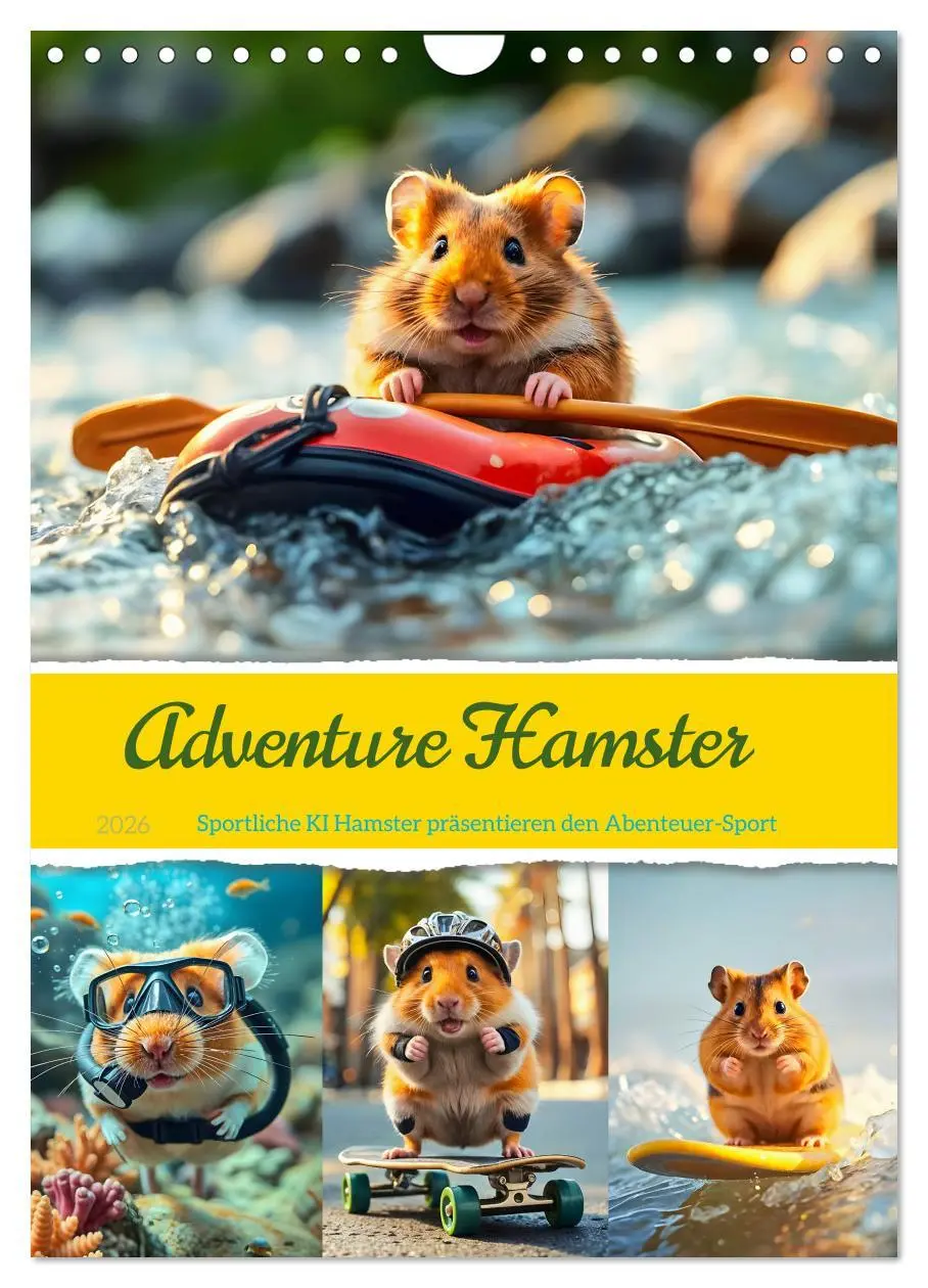 Cover: 9783457265314 | Adventure Hamster - Sportliche KI Hamster präsentieren den...
