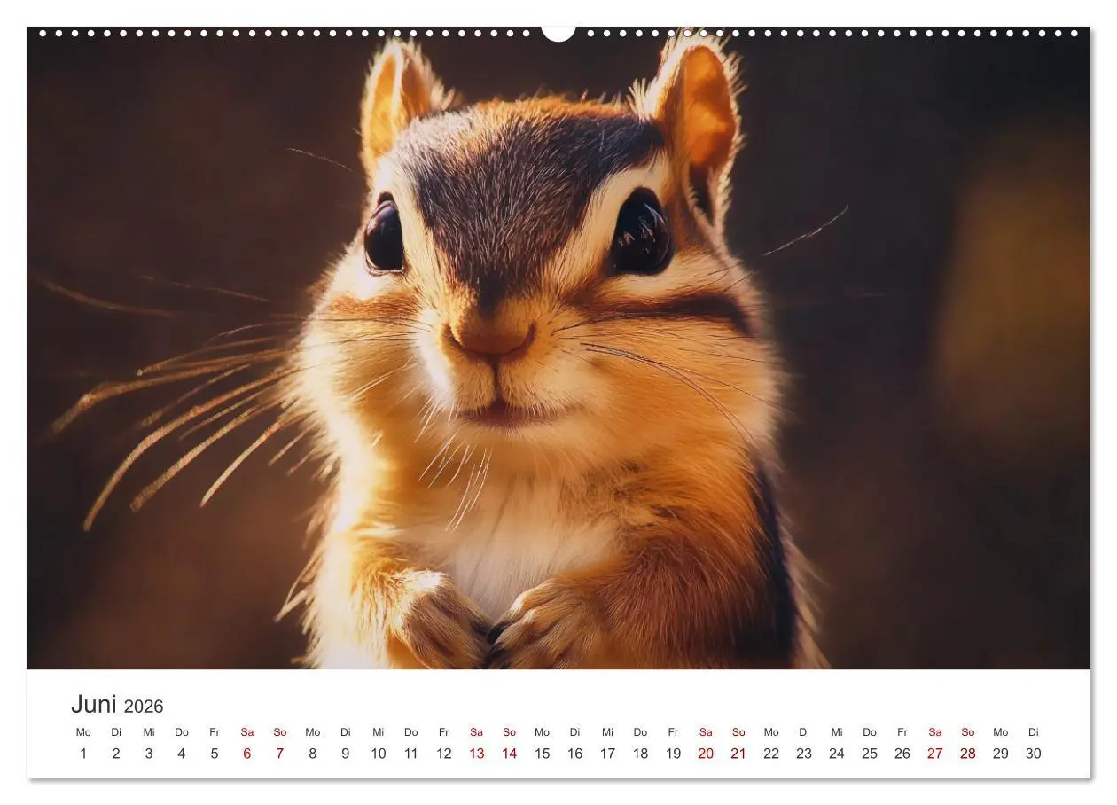 Bild: 9783516285314 | Backen voll - Ein Jahr mit Streifenhörnchen (Wandkalender 2026 DIN...