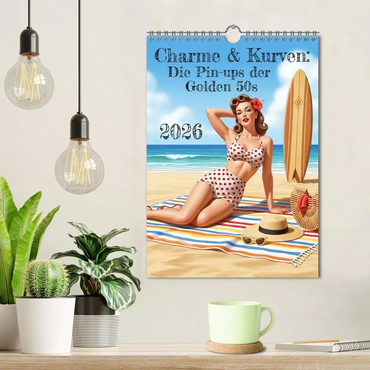 Bild: 9783516735314 | Charme &amp; Kurven: Die Pin-ups der Golden 50s (Wandkalender 2026 DIN...