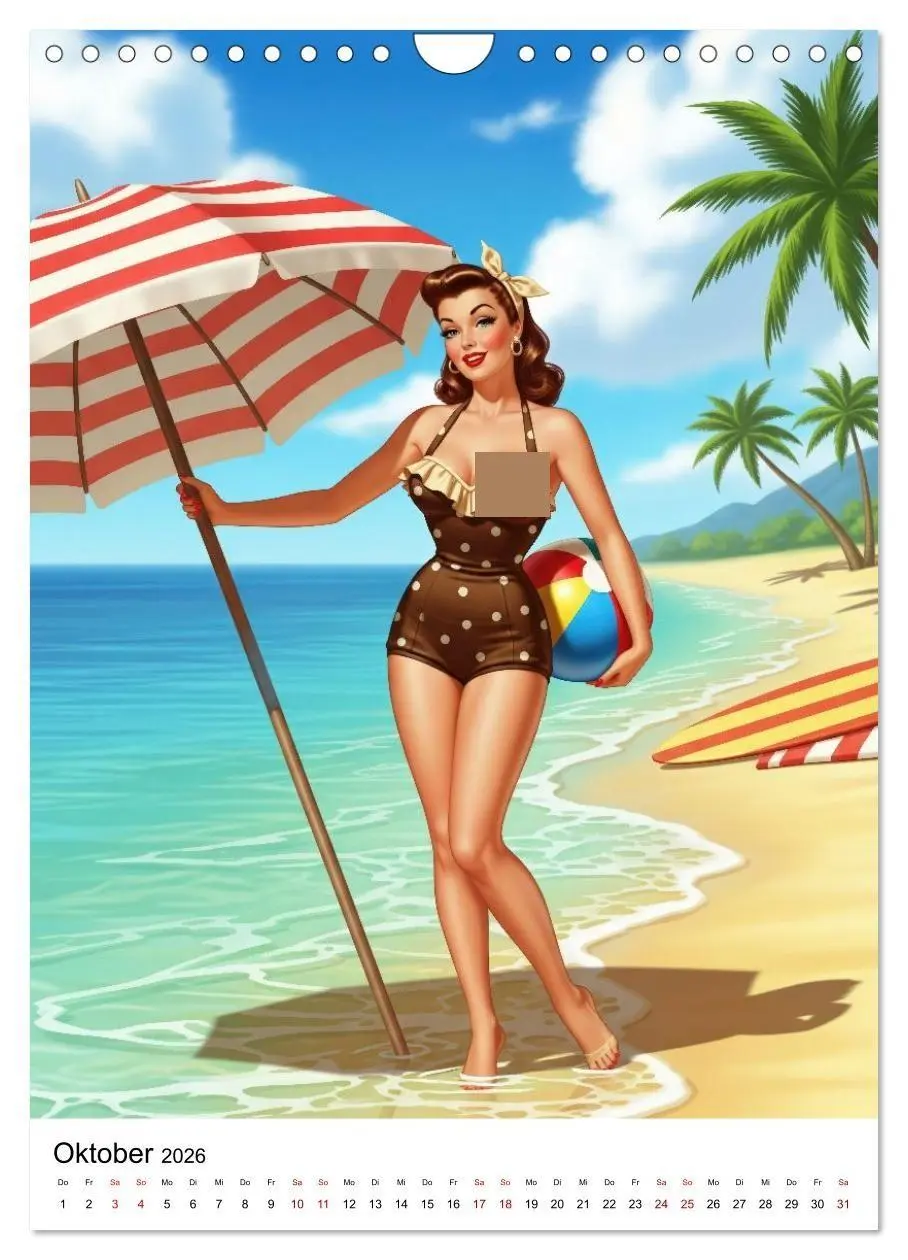 Bild: 9783516735314 | Charme &amp; Kurven: Die Pin-ups der Golden 50s (Wandkalender 2026 DIN...