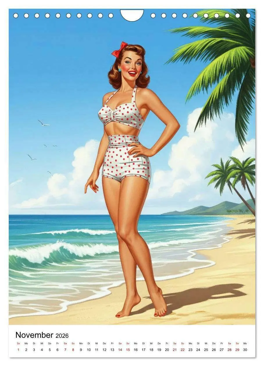 Bild: 9783516735314 | Charme &amp; Kurven: Die Pin-ups der Golden 50s (Wandkalender 2026 DIN...