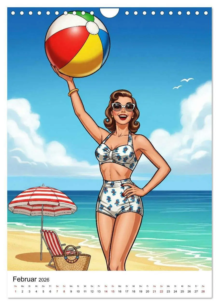 Bild: 9783516735314 | Charme &amp; Kurven: Die Pin-ups der Golden 50s (Wandkalender 2026 DIN...