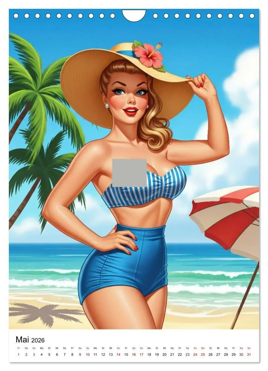 Bild: 9783516735314 | Charme &amp; Kurven: Die Pin-ups der Golden 50s (Wandkalender 2026 DIN...