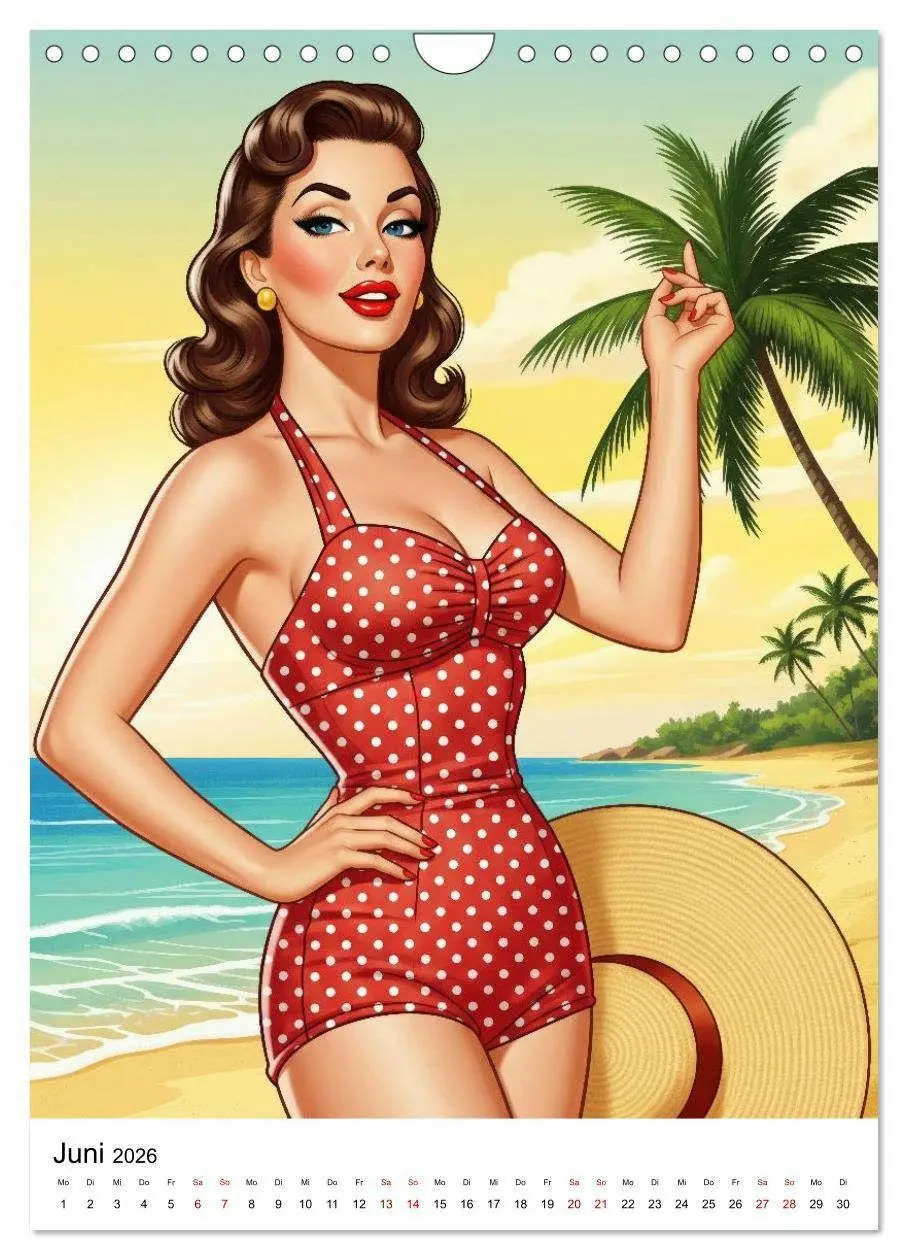 Bild: 9783516735314 | Charme &amp; Kurven: Die Pin-ups der Golden 50s (Wandkalender 2026 DIN...
