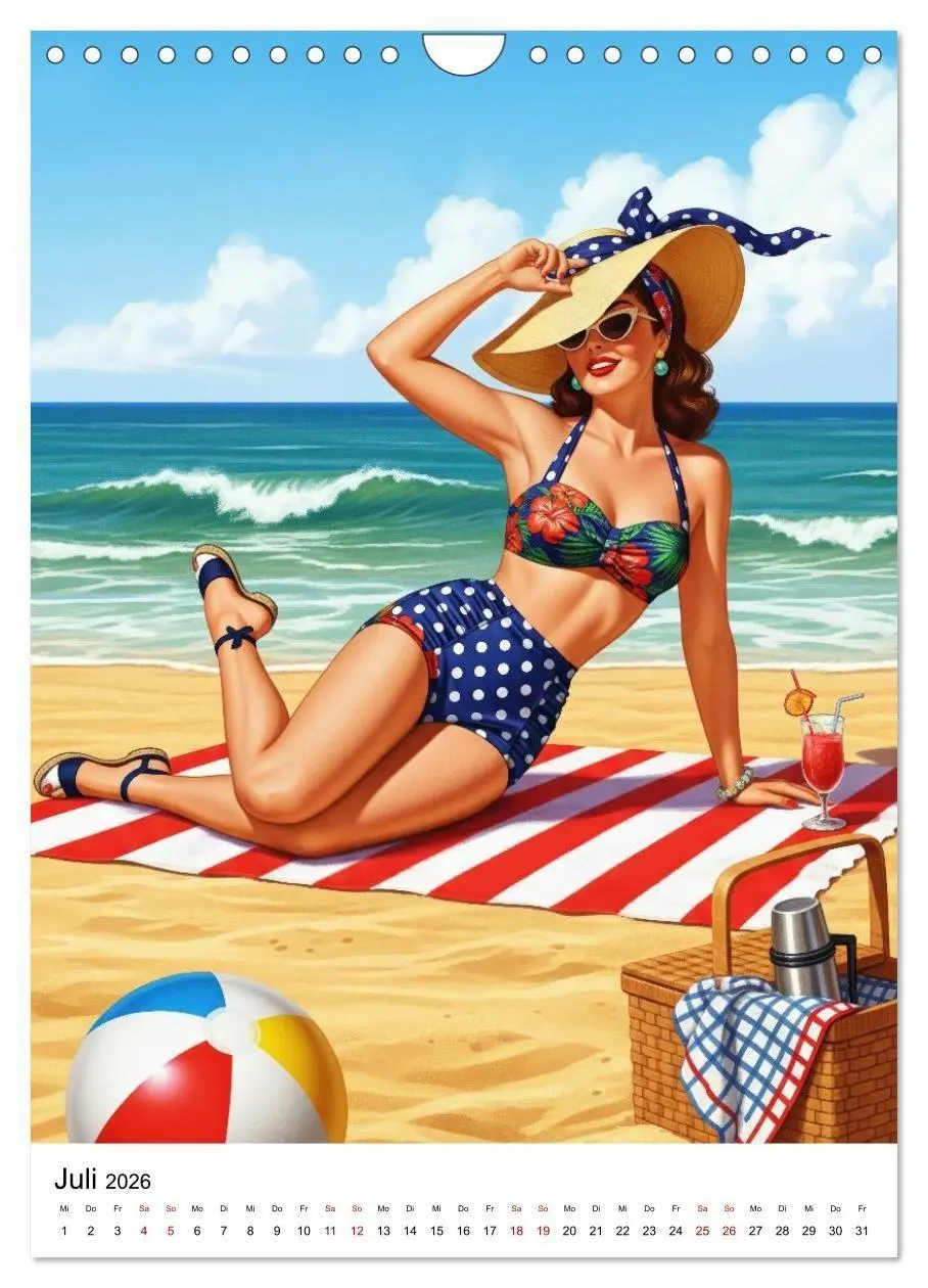 Bild: 9783516735314 | Charme &amp; Kurven: Die Pin-ups der Golden 50s (Wandkalender 2026 DIN...