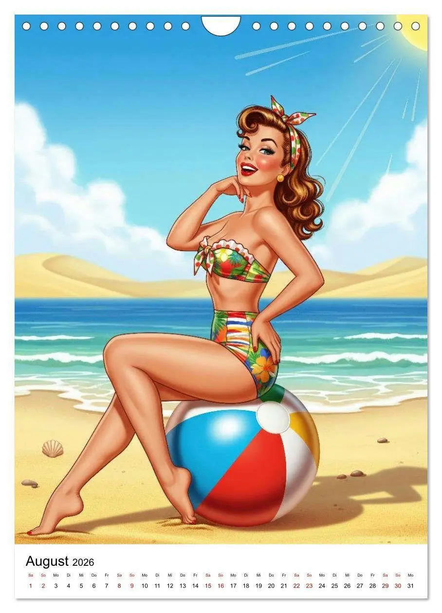 Bild: 9783516735314 | Charme &amp; Kurven: Die Pin-ups der Golden 50s (Wandkalender 2026 DIN...