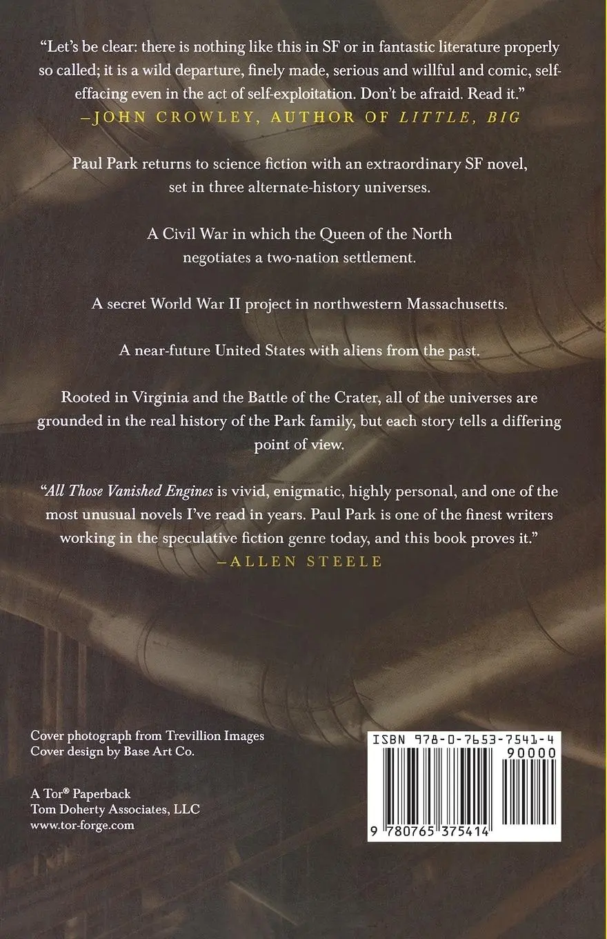 Rückseite: 9780765375414 | ALL THOSE VANISHED ENGINES | Paul Park | Taschenbuch | Englisch | 2015