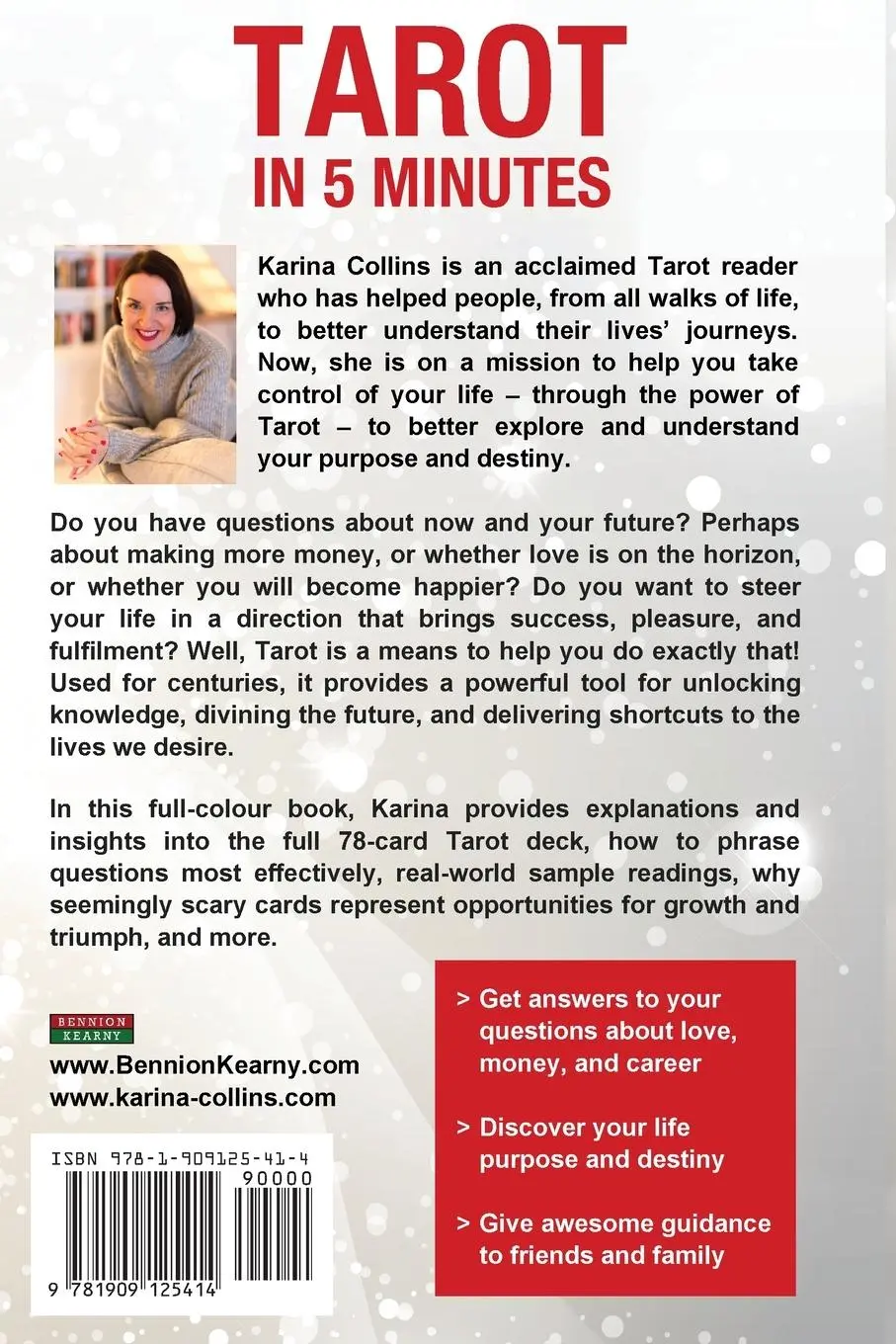 Rückseite: 9781909125414 | Tarot in 5 Minutes | Your Shortcut to Love, Money, and Happiness
