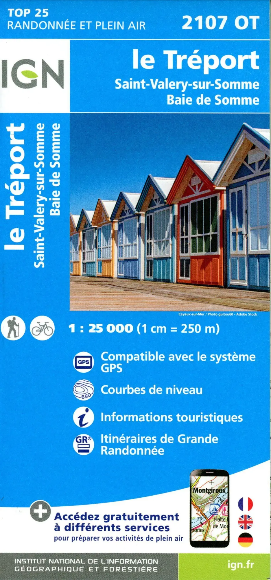 Cover: 9782758555414 | 2107OT Le Tréport St.-Valery-sur-Somme | 1:25000 | (Land-)Karte | 2024