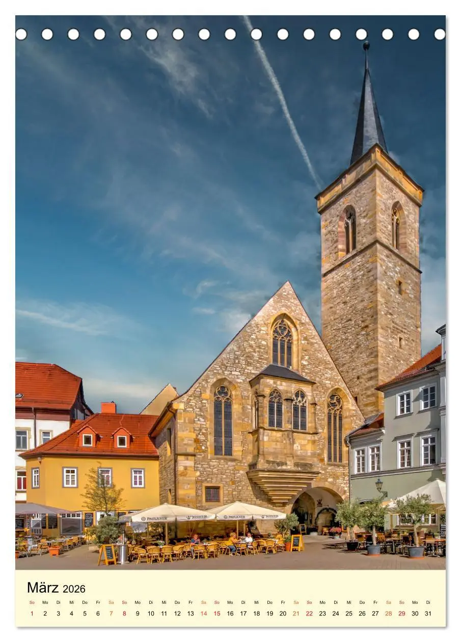 Bild: 9783516345414 | Geliebtes Erfurt (Tischkalender 2026 DIN A5 hoch), CALVENDO...