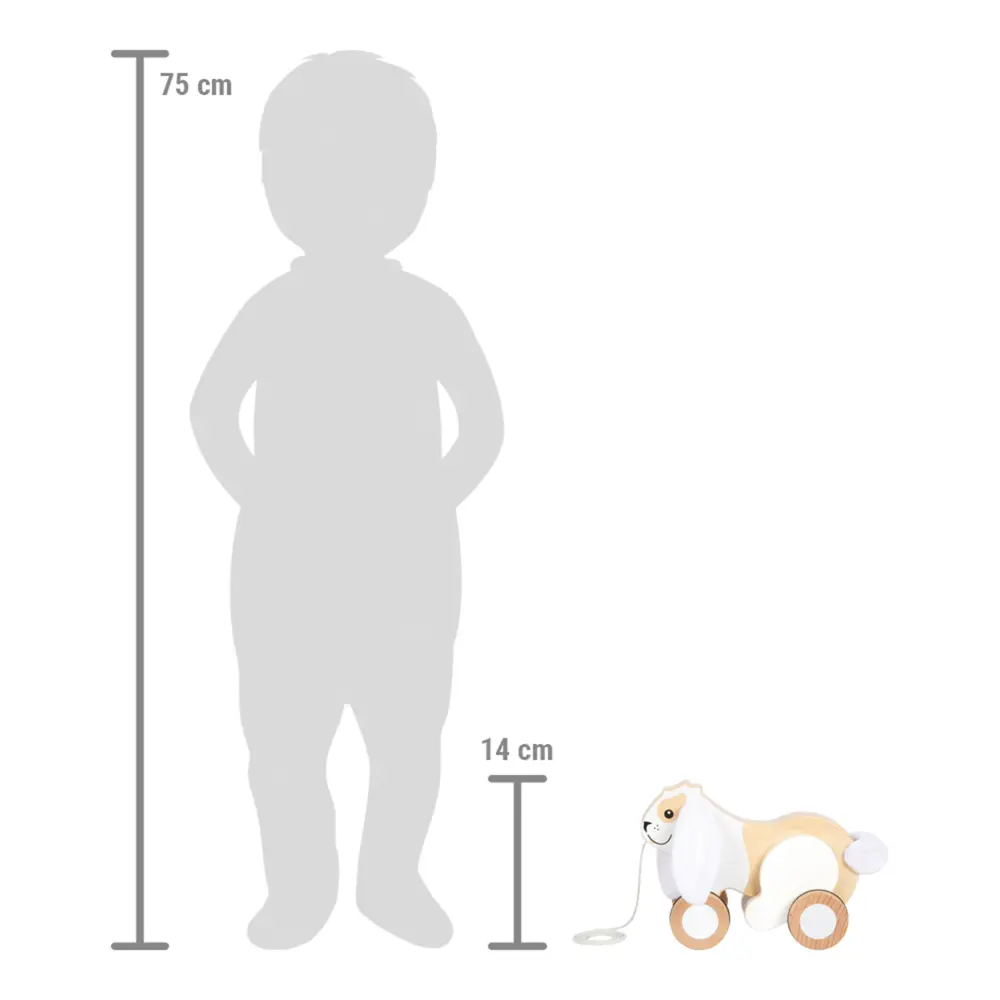 Bild: 4020972125514 | Nachziehtier Hase mit Knisterohren | small foot-Verpackung | 12551