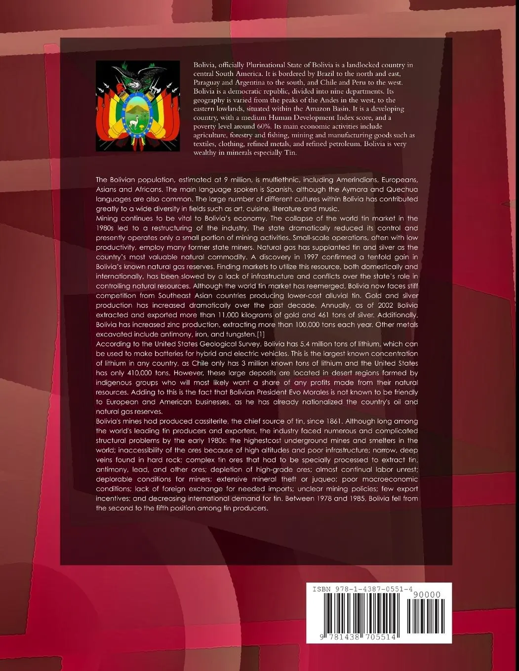 Rückseite: 9781438705514 | Bolivia Mineral, Mining Sector Investment and Business Guide Volume...