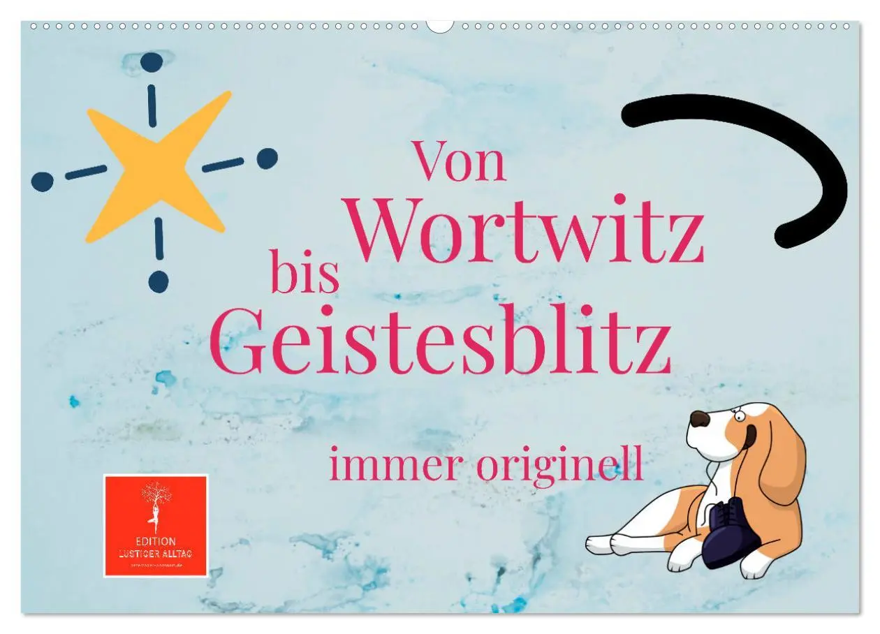 Cover: 9783435085514 | Von Wortwitz bis Geistesblitz - immer originell (Wandkalender 2025...