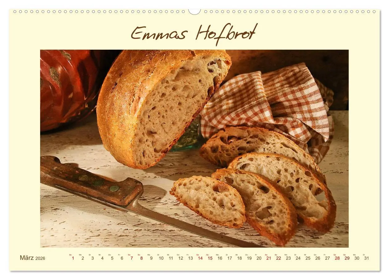 Bild: 9783457795514 | Mein liebstes Brot (Wandkalender 2026 DIN A2 quer), CALVENDO...