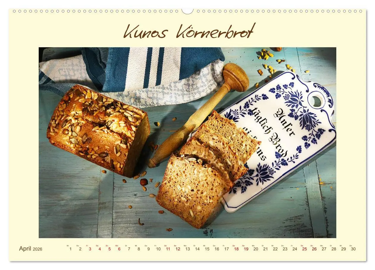 Bild: 9783457795514 | Mein liebstes Brot (Wandkalender 2026 DIN A2 quer), CALVENDO...
