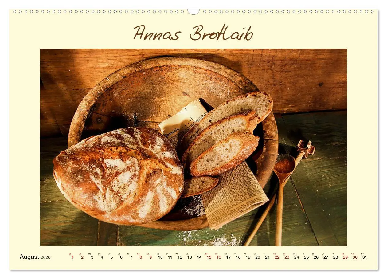 Bild: 9783457795514 | Mein liebstes Brot (Wandkalender 2026 DIN A2 quer), CALVENDO...
