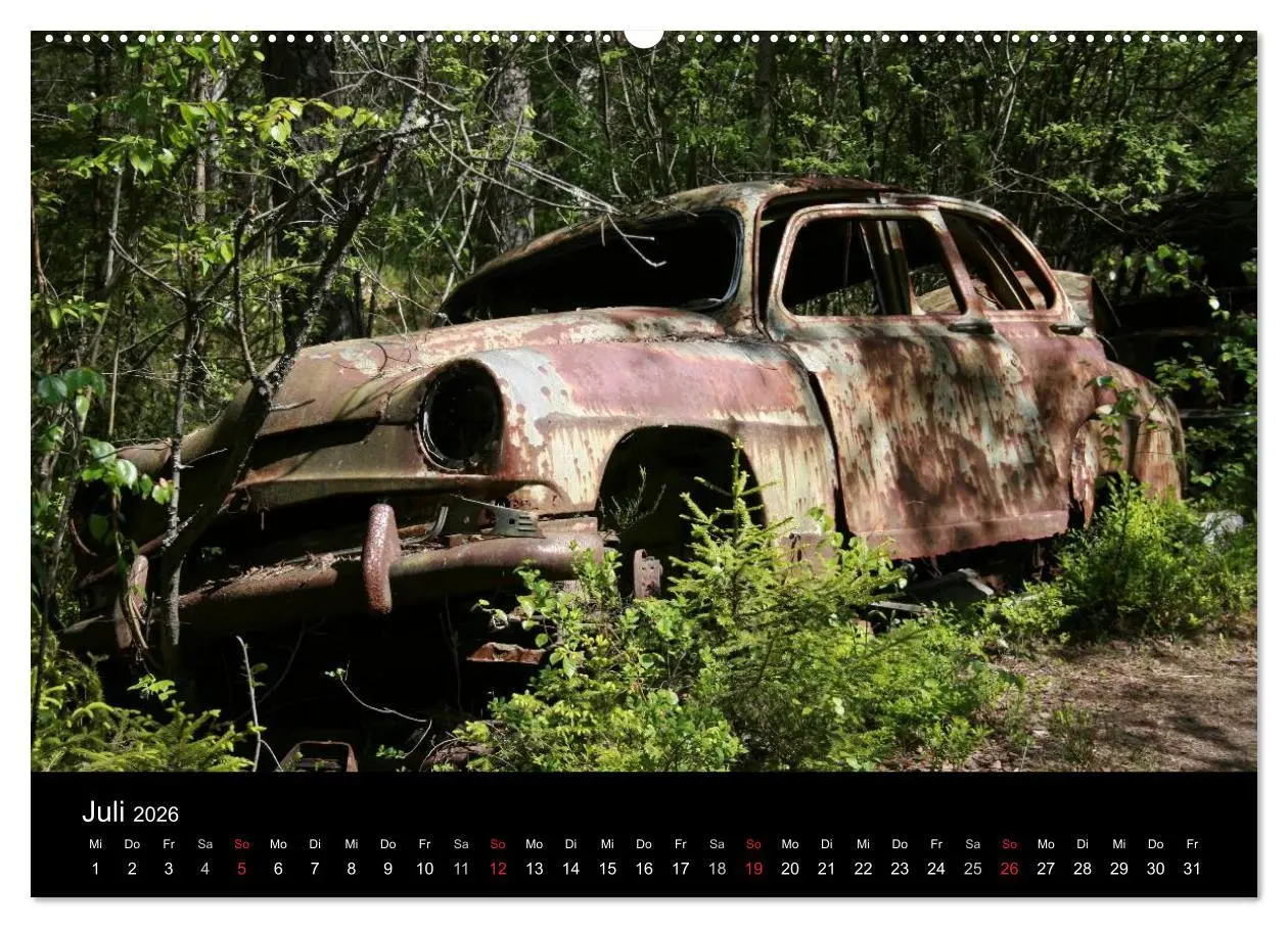Bild: 9783516195514 | Schrottautos im Kyrkö Mosse (Wandkalender 2026 DIN A2 quer),...