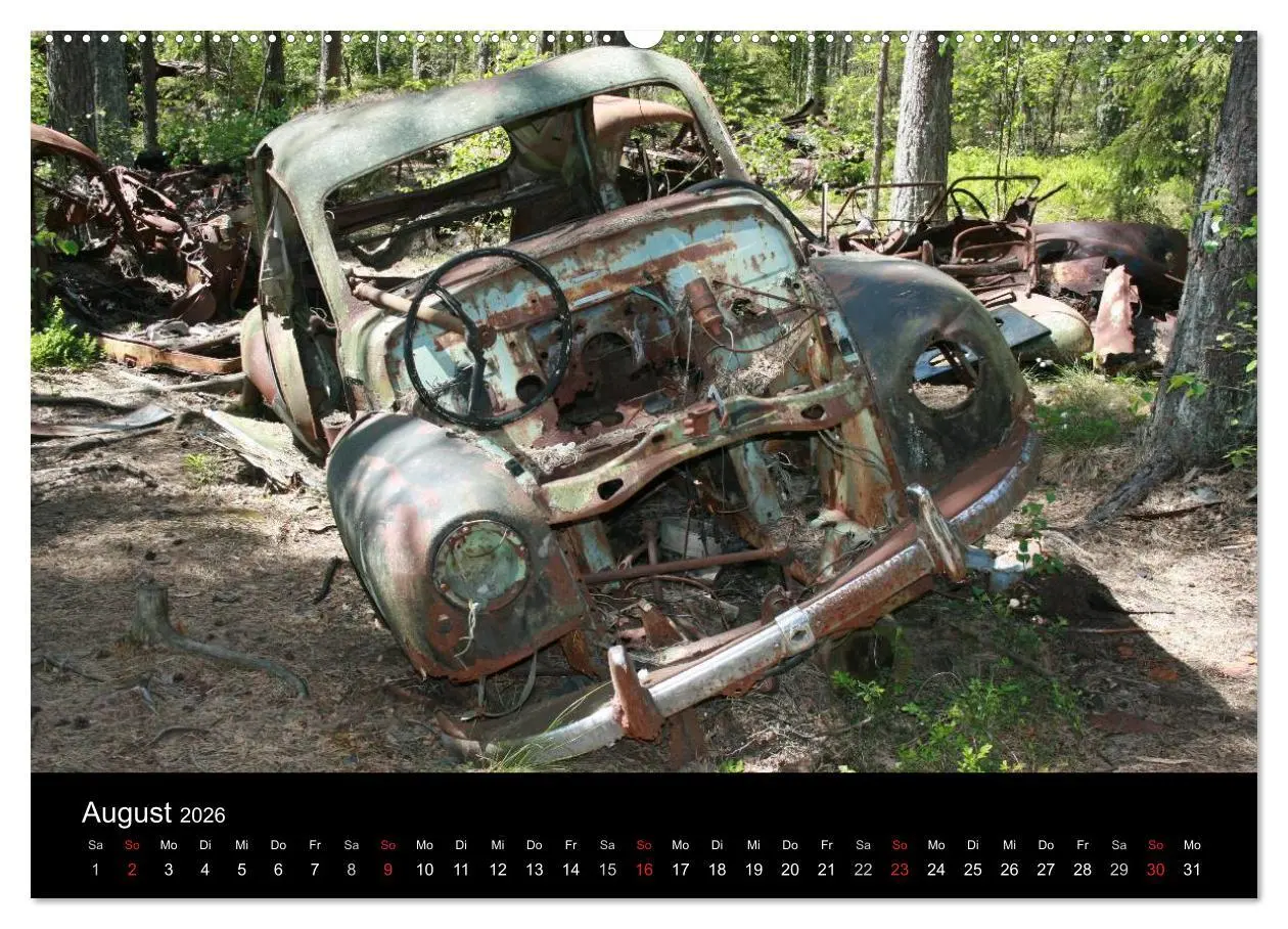 Bild: 9783516195514 | Schrottautos im Kyrkö Mosse (Wandkalender 2026 DIN A2 quer),...