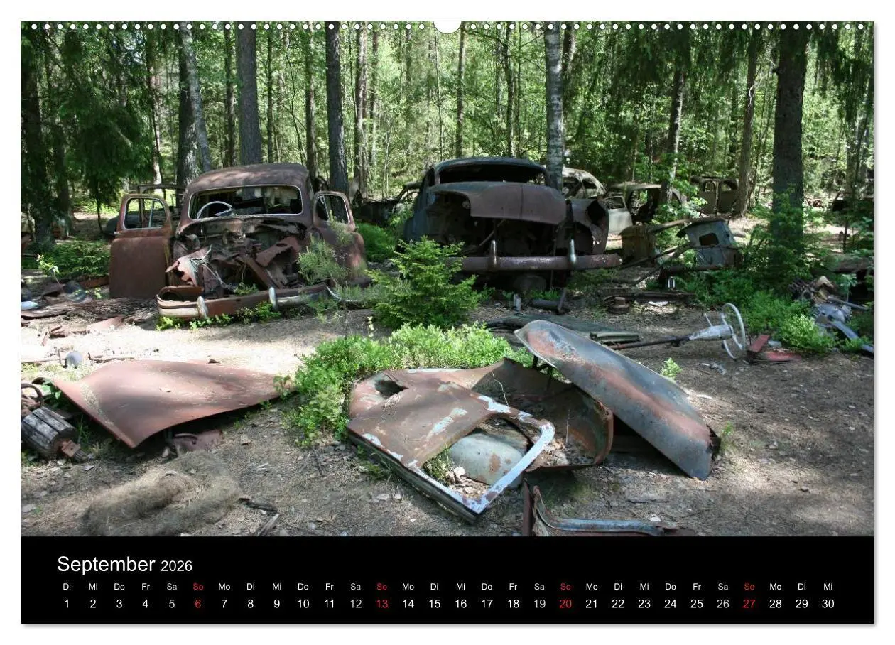 Bild: 9783516195514 | Schrottautos im Kyrkö Mosse (Wandkalender 2026 DIN A2 quer),...