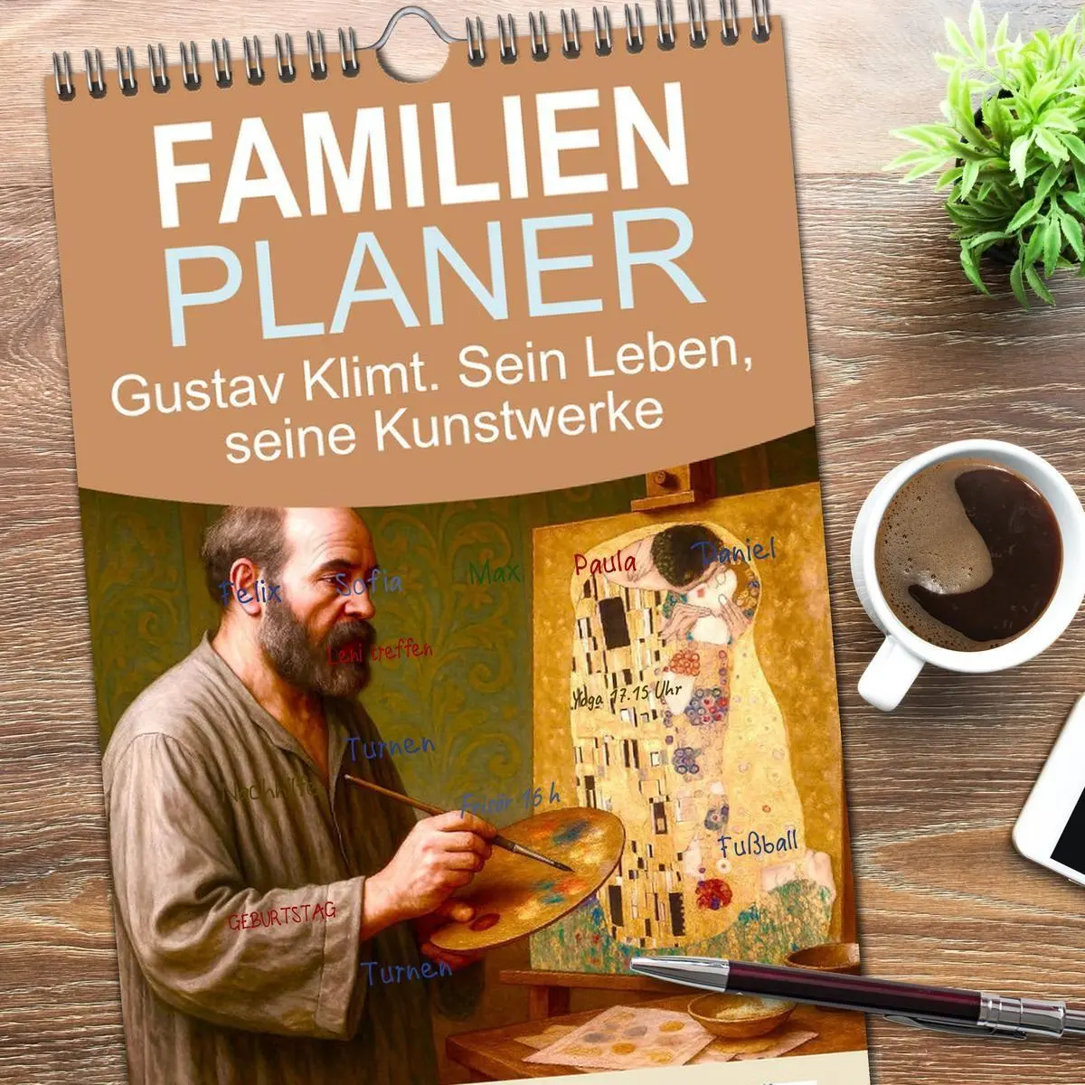 Bild: 9783516715514 | Familienplaner 2026 - Gustav Klimt. Sein Leben, seine Kunstwerke...