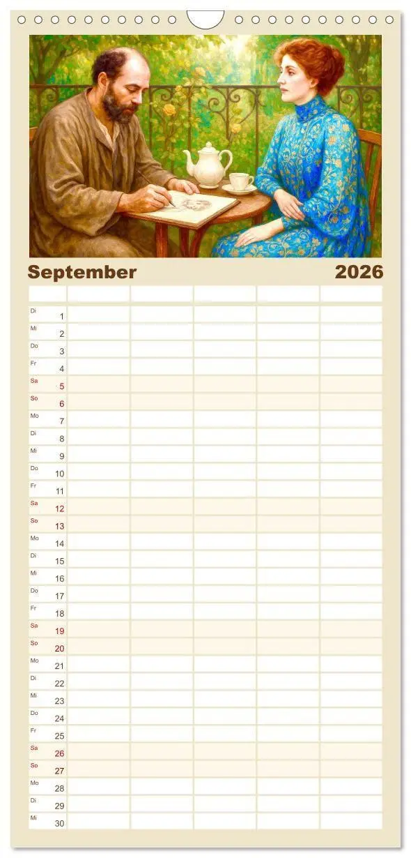 Bild: 9783516715514 | Familienplaner 2026 - Gustav Klimt. Sein Leben, seine Kunstwerke...