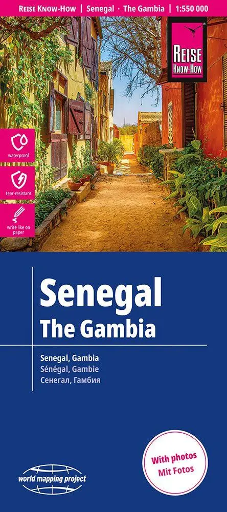 Cover: 9783831775514 | Reise Know-How Landkarte Senegal, Gambia (1:550.000) | (Land-)Karte